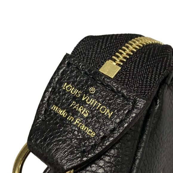 Auth LOUIS VUITTON Mini Pochette Accessoires M80732 Black Beige RFID : confirmed - Picture 7 of 16